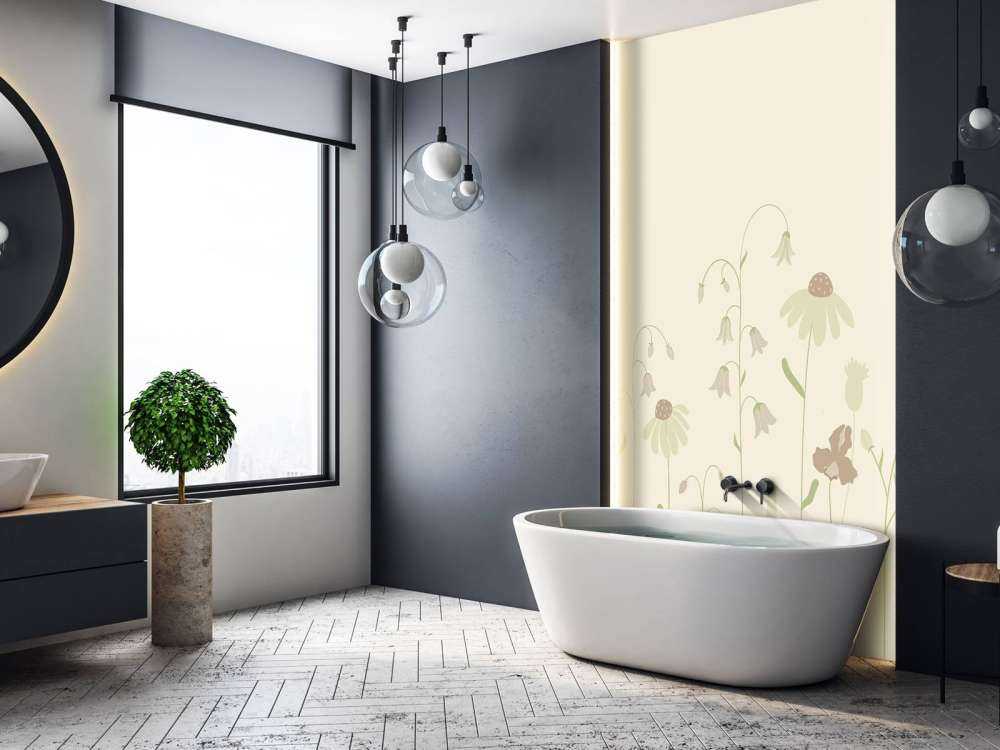 Campo fiorito alto sabbia con rosa antico