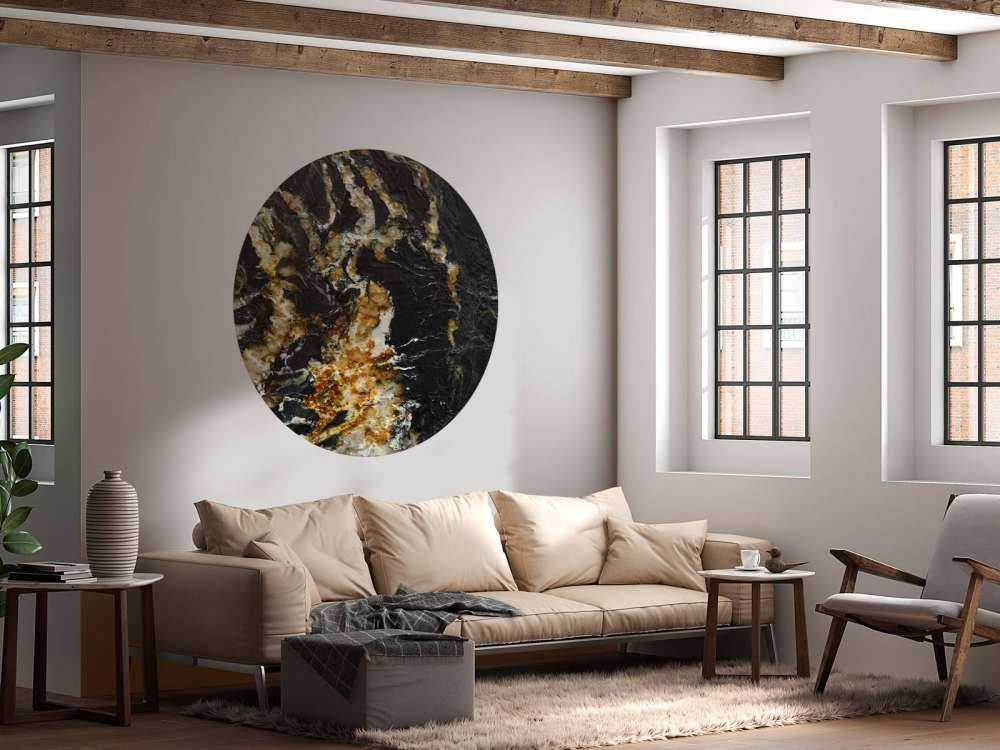 Marmo nero con struttura leggera