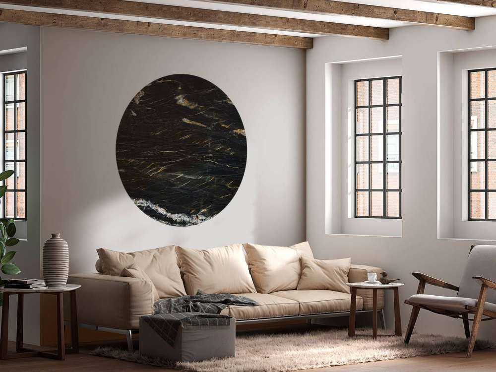 Marmo nero con struttura in oro