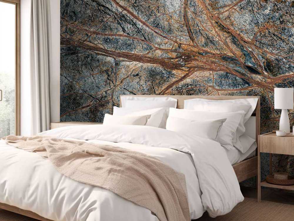 Marmo grigio con struttura venosa dettagliata