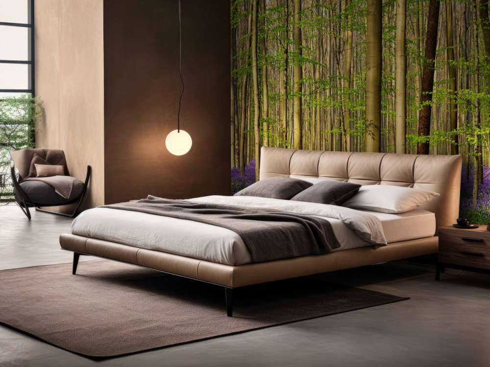 Foresta con giacinti di bosco