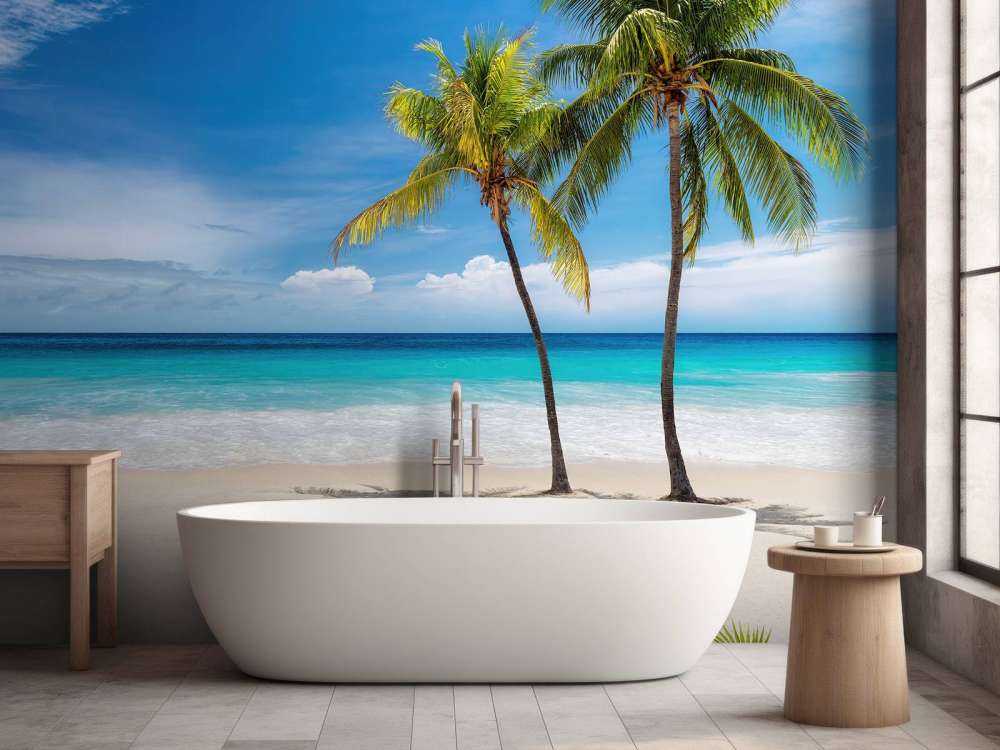 Spiaggia di sabbia tropicale