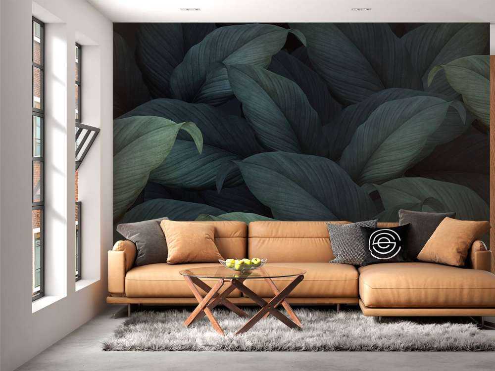 Foglie verdi tropicali