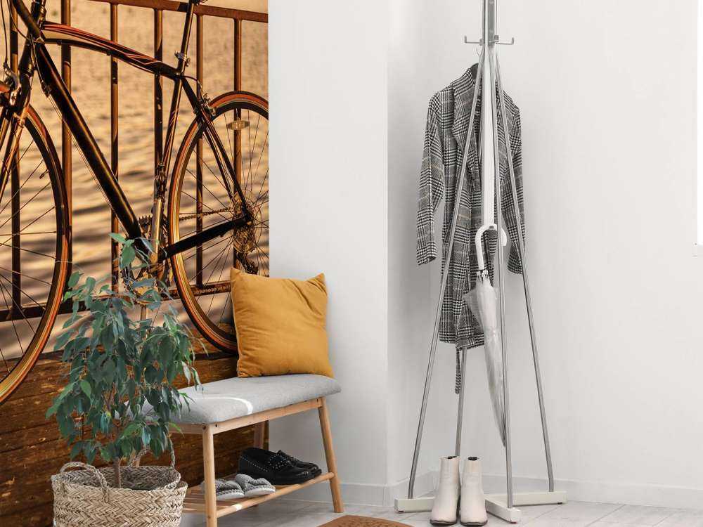 Bicicletta da corsa in riva al mare