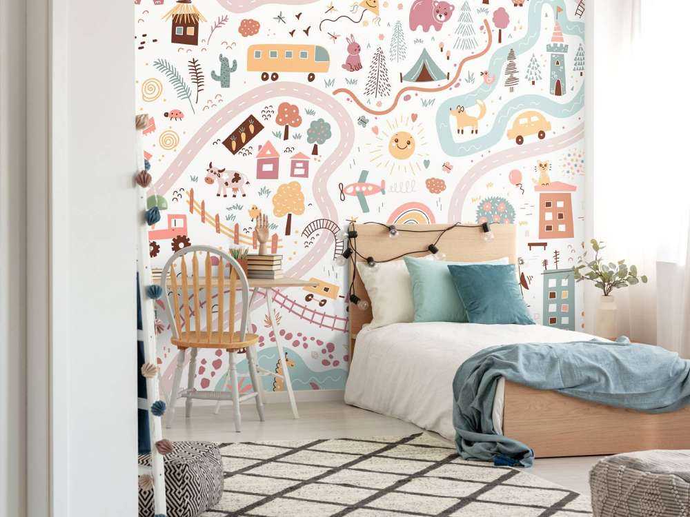 Mappa del mondo bambini