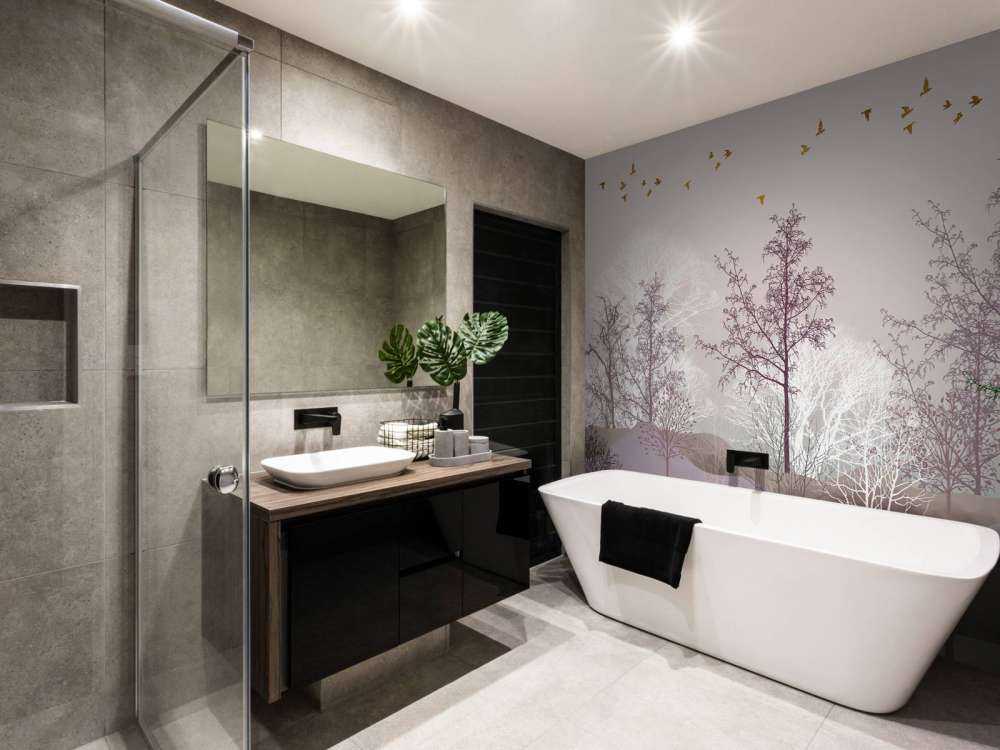 Paesaggio con alberi