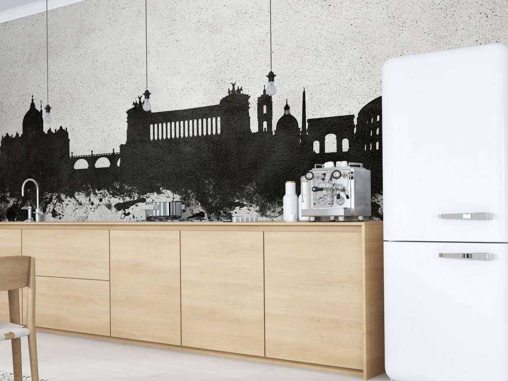 Acquerello skyline, Roma