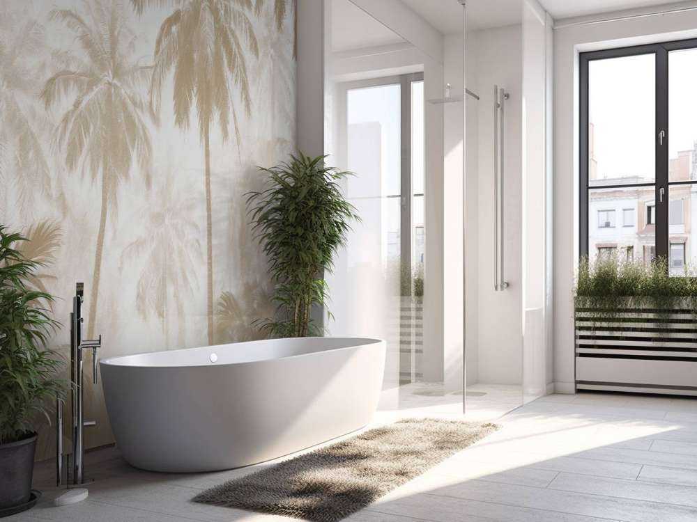 Foresta di Palme Nebbiosa, taupe