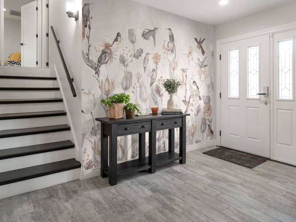 Sinfonia di Colibrì Primaverile - Fioritura Vintage Sepia