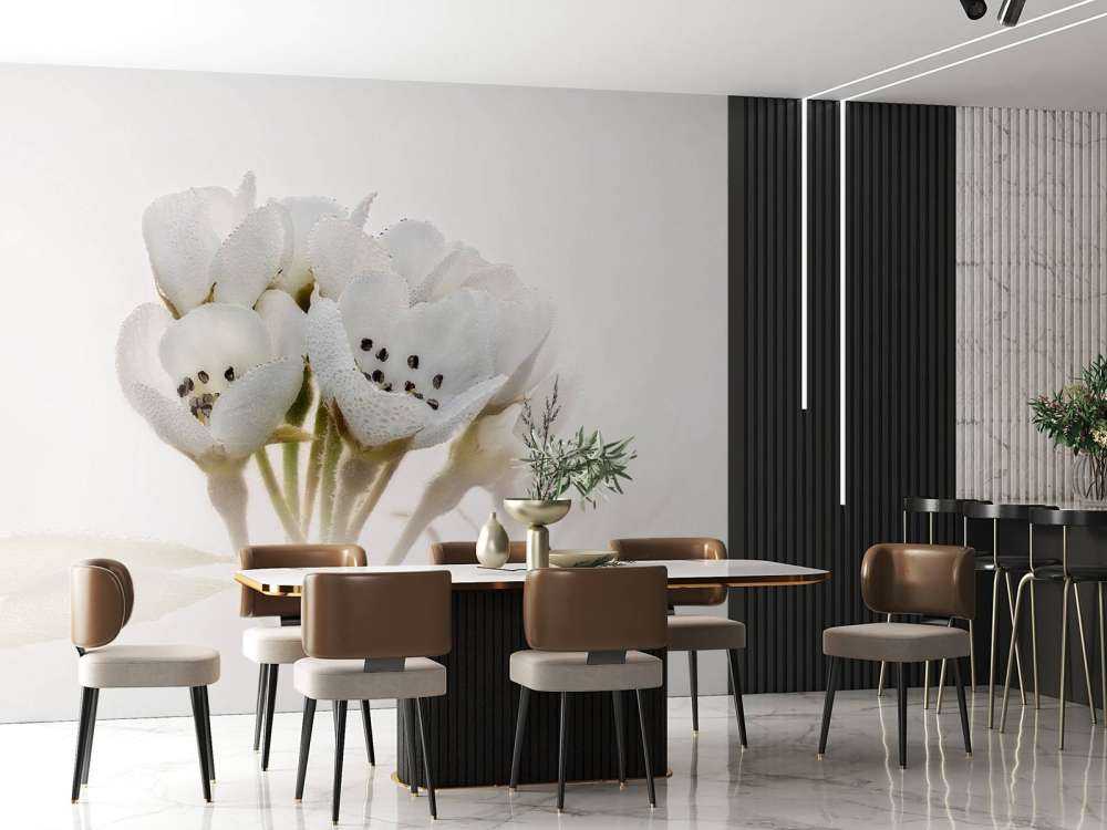 Fiore di pero in primo piano