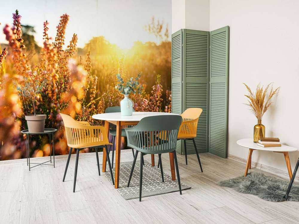 Impianto di erica da vicino