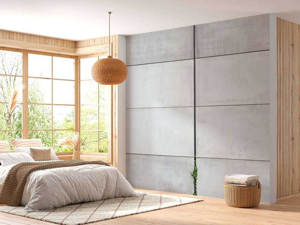 Parete di lastre di calcestruzzo 