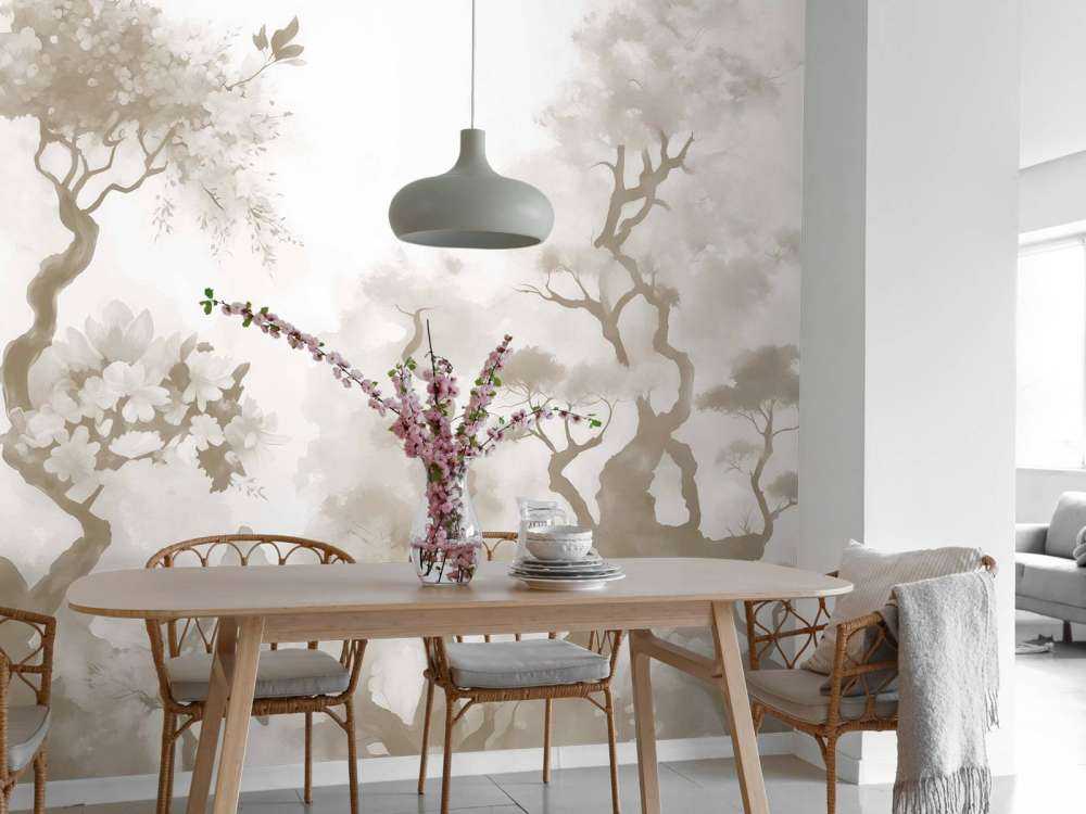 Alberi in fiore Grigio