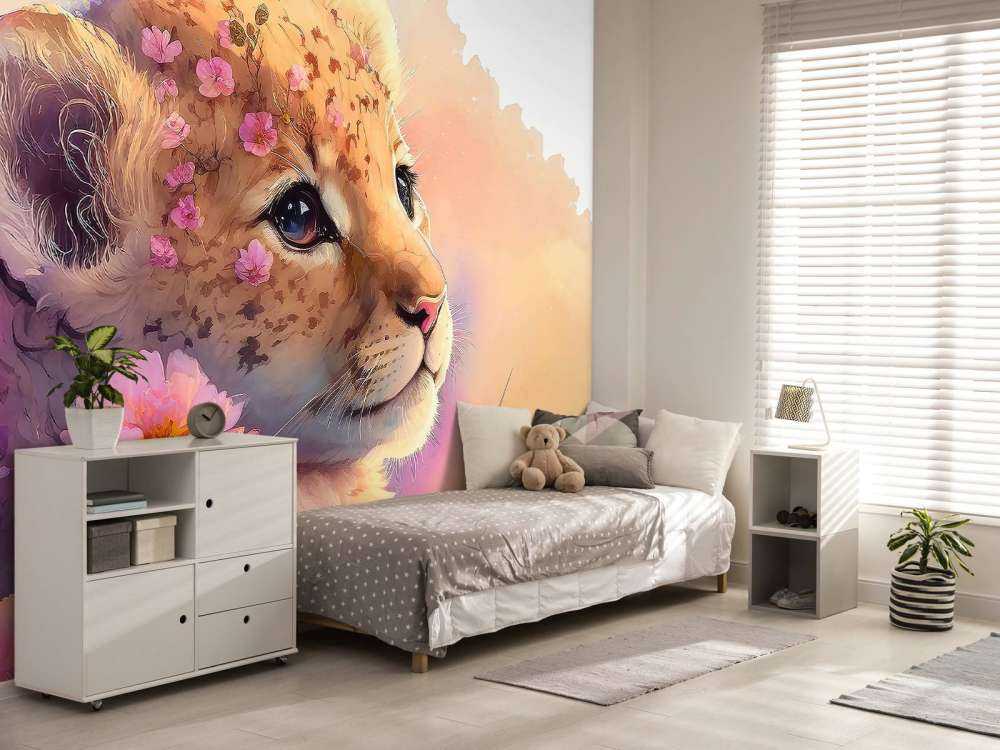 Cucciolo di drago tra i fiori