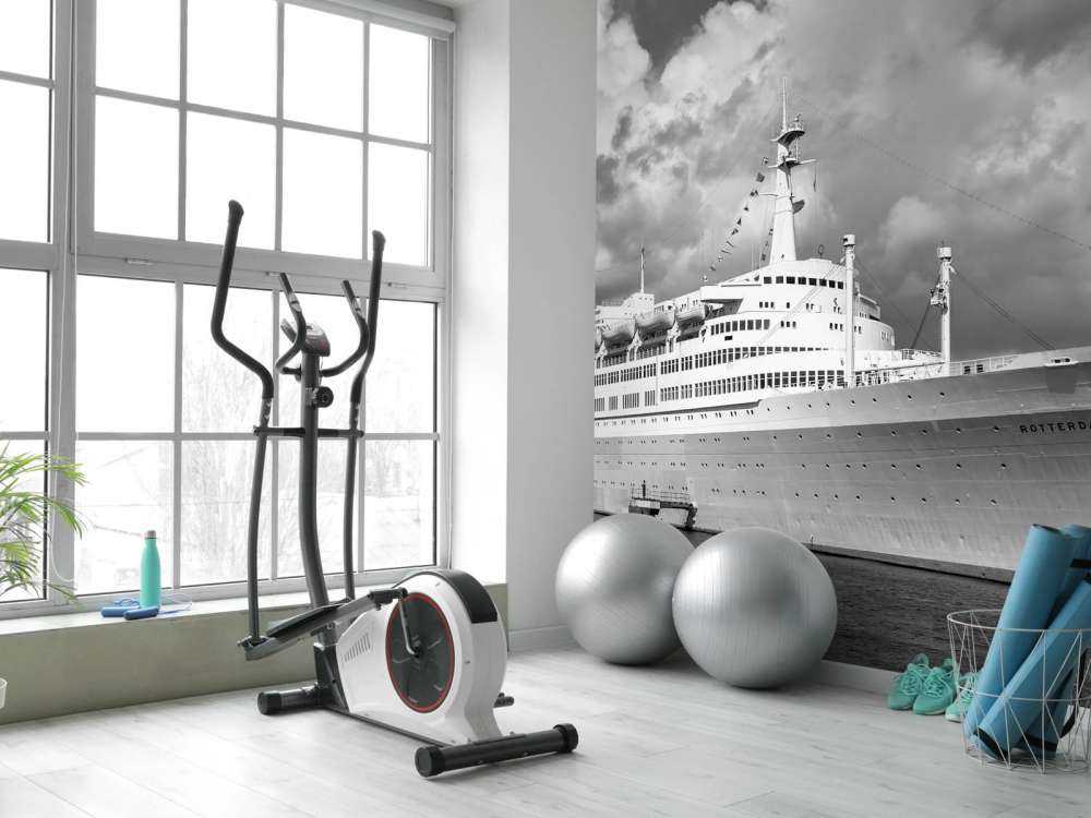 Classico oceano senza tempo in bianco e nero