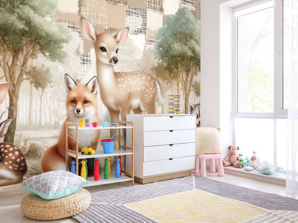 Animali selvatici in tonalità calde