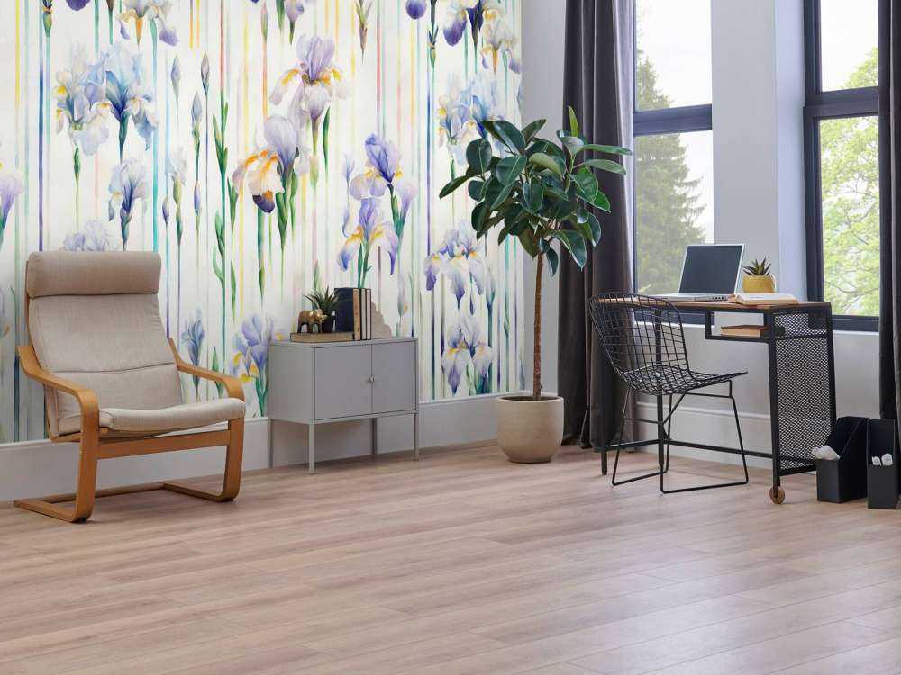 Iris e Strisce Pastello Senza Giunzioni