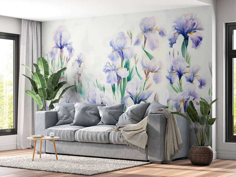 Iris danzano pastello senza soluzione di continuità