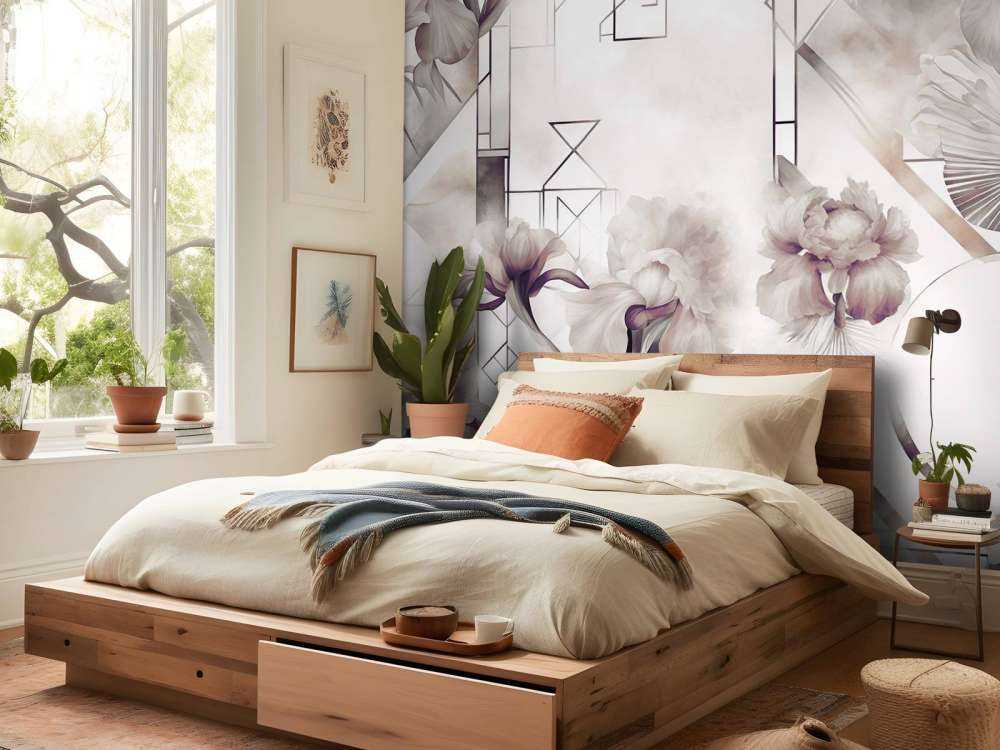 Acquerello Geometria Marrone