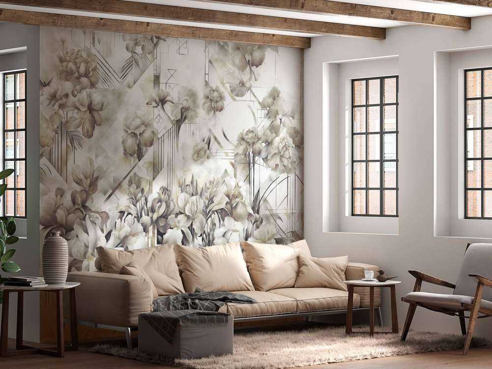 Enormi Iris Acquerello Verdi