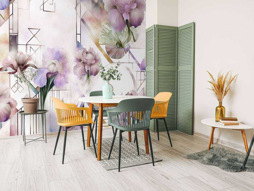 Acquerello Geometria Rosa