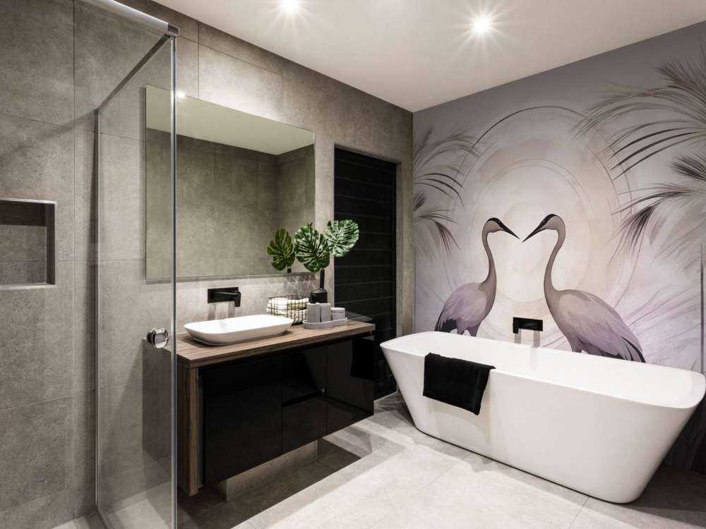 Gru al Tramonto Grigio