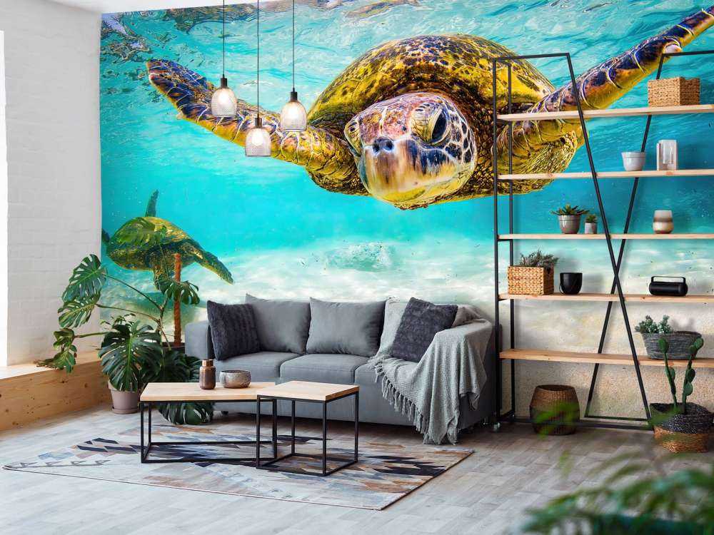 Tartaruga marina nell'oceano