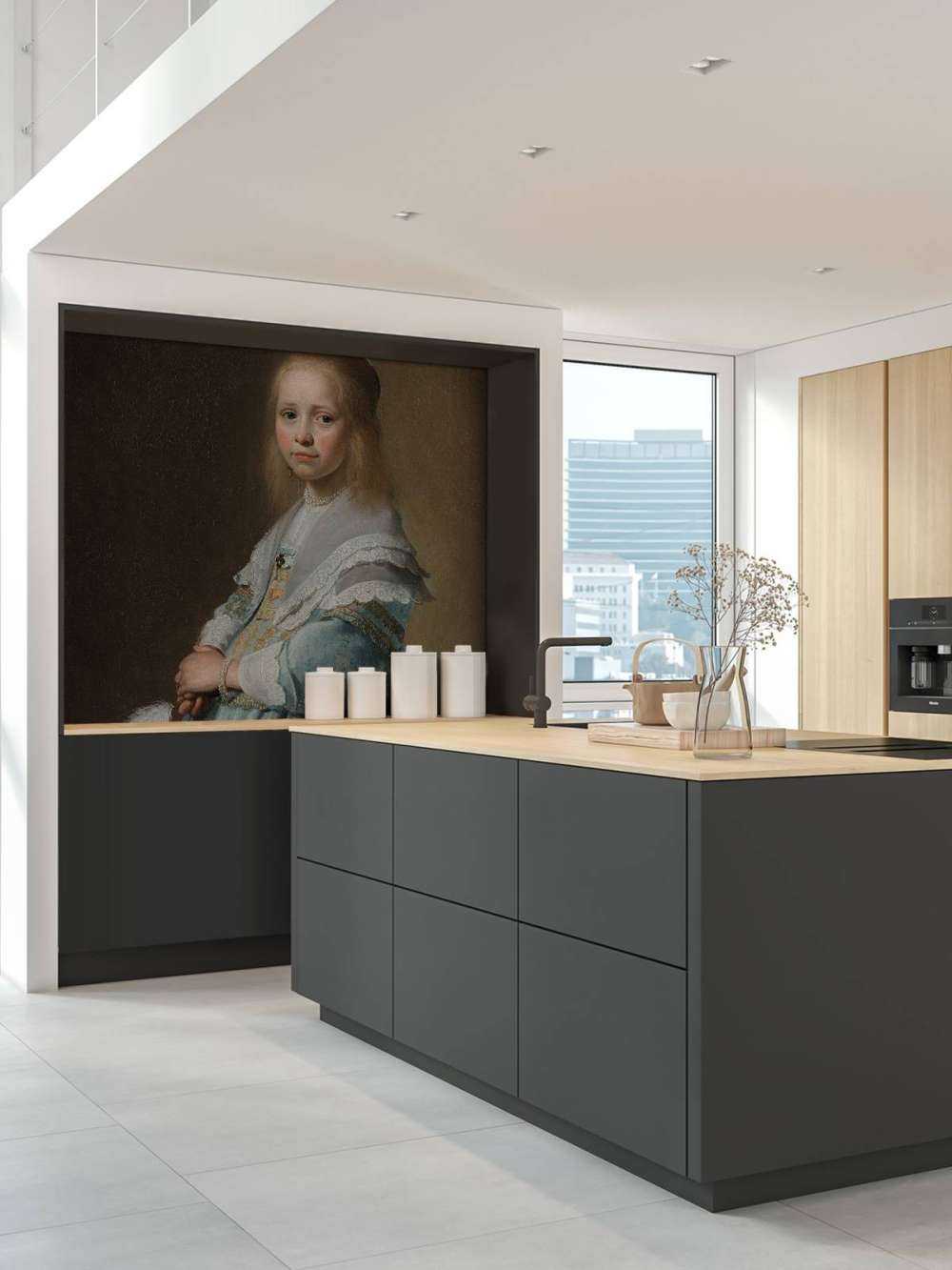 Ritratto di ragazza in blu