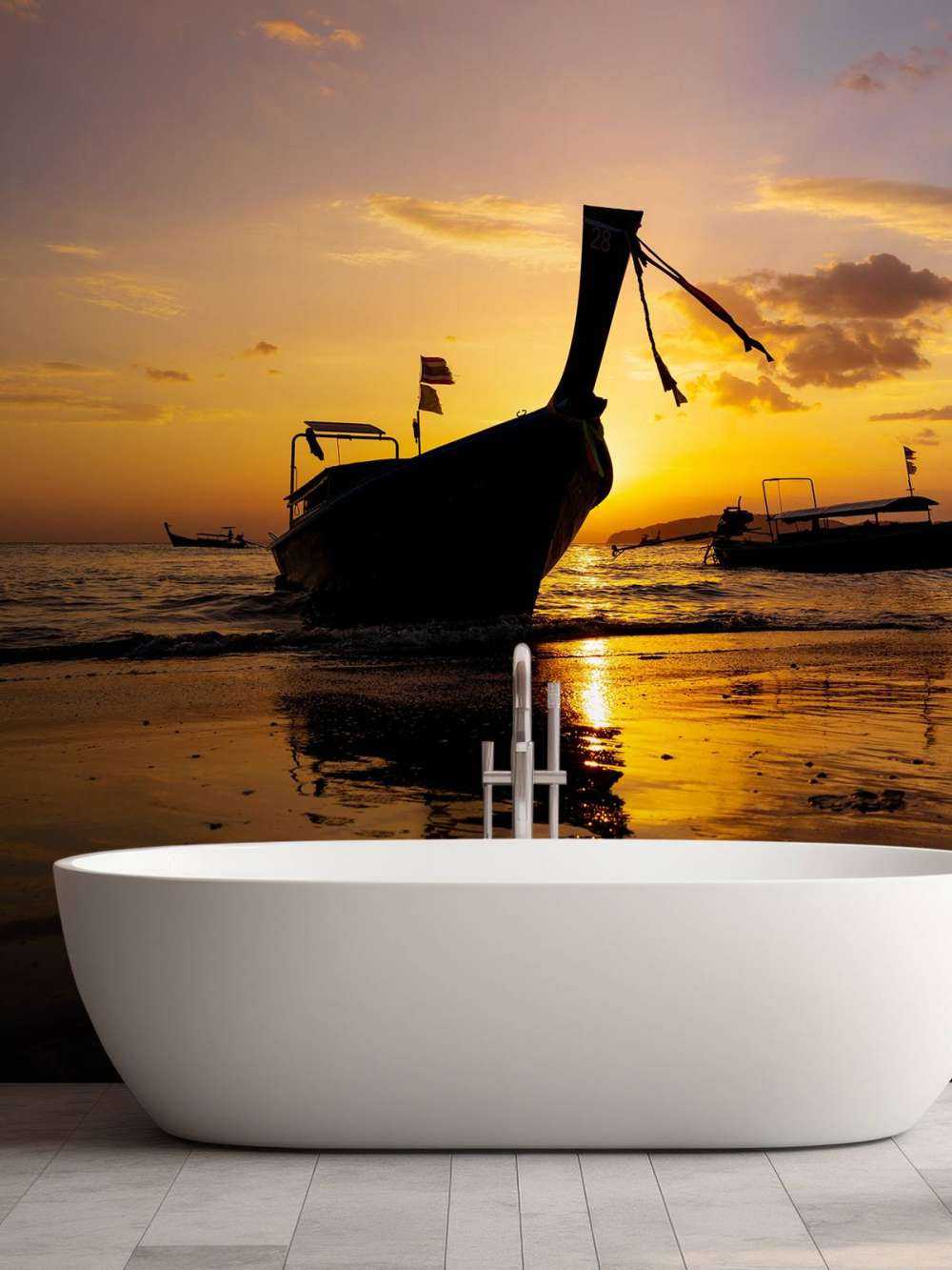 Barca tradizionale a coda lunga