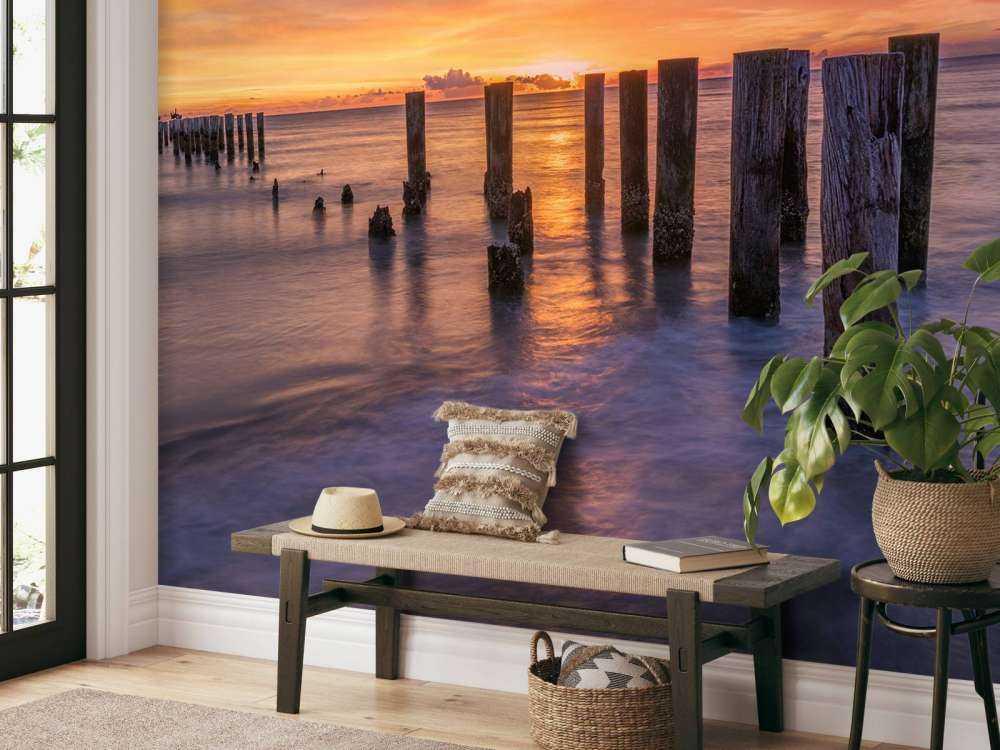 Mare arancione violetto