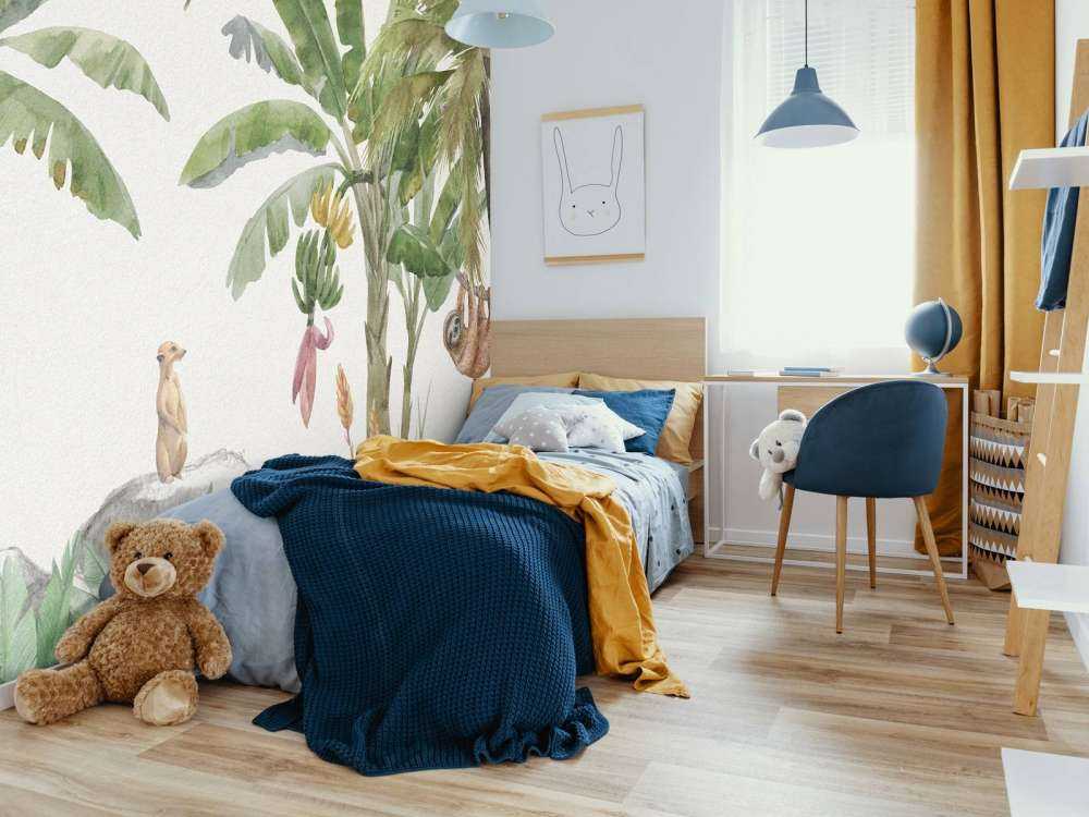 Giungla con animali colorati