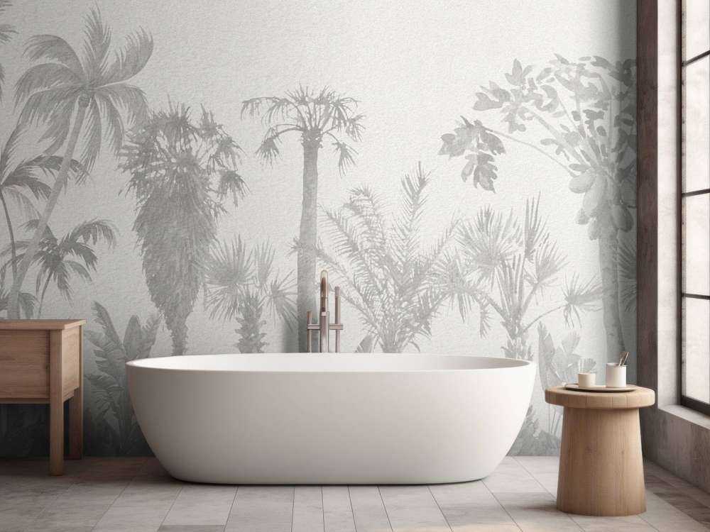 Giungla in tonalità di grigio