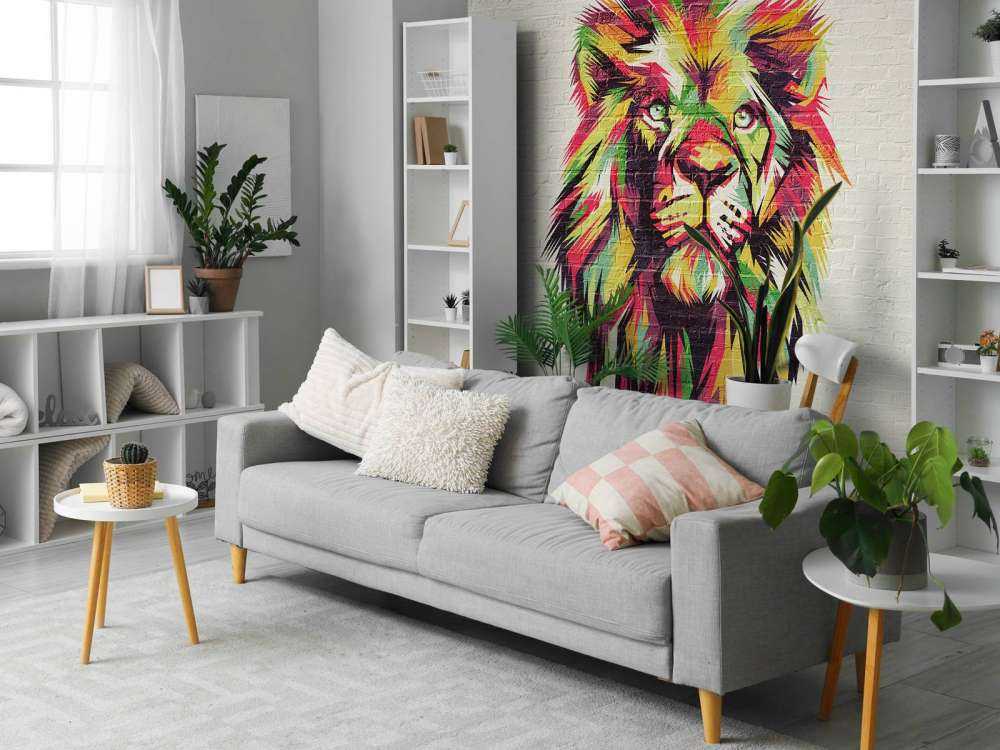 Graffiti di un leone