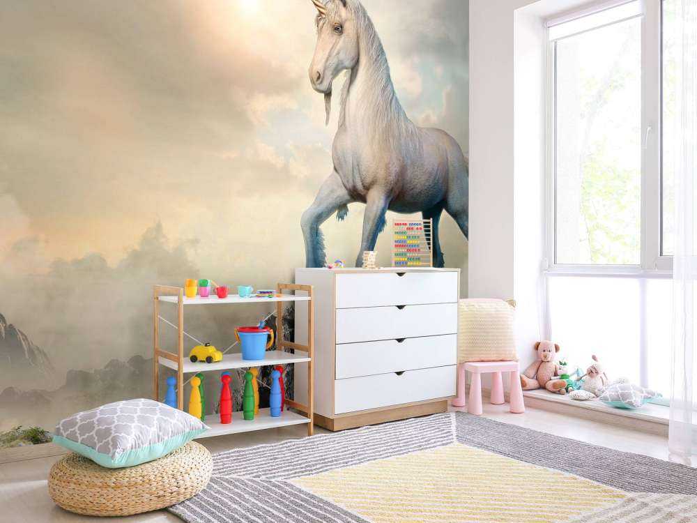 Unicorno sulle rocce