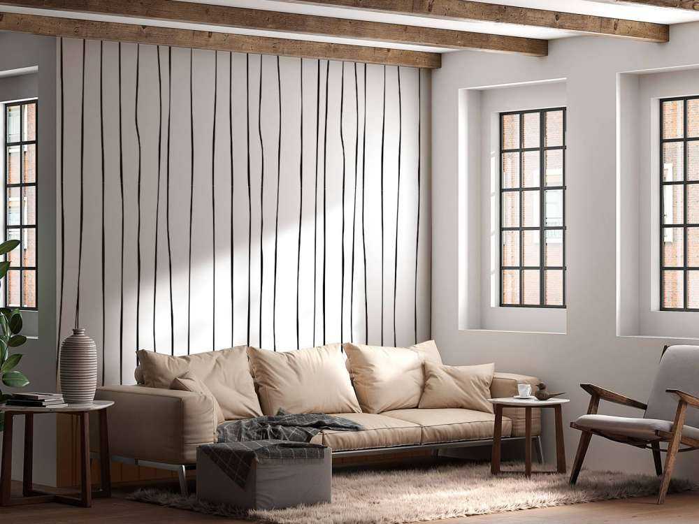 Linee astratte in bianco e nero