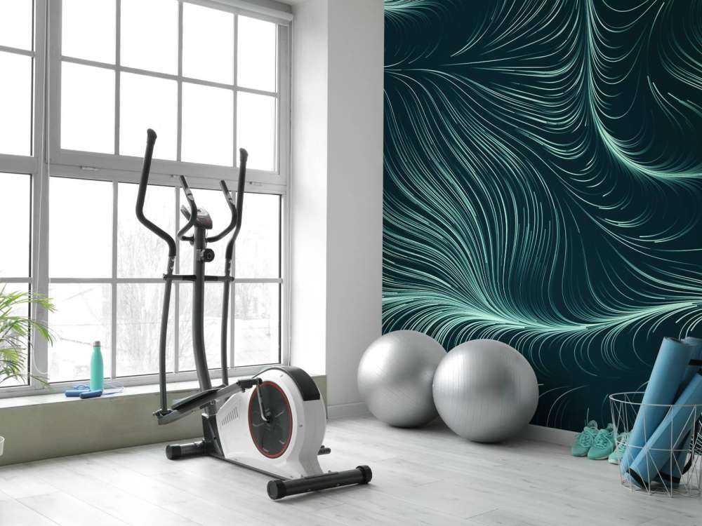 Linee illuminate di verde