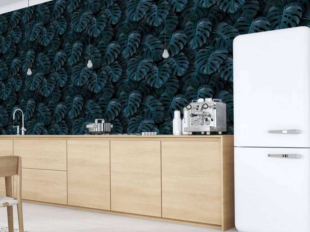 Foglie di Monstera verde tropicale