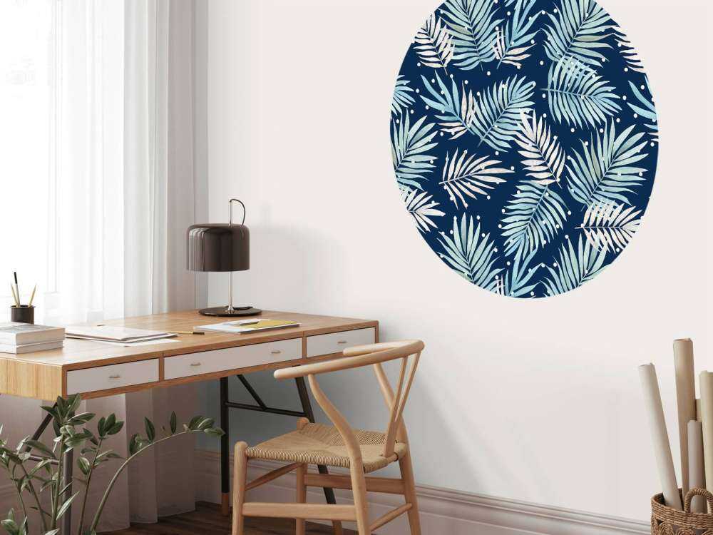 Motivo con foglie tropicali