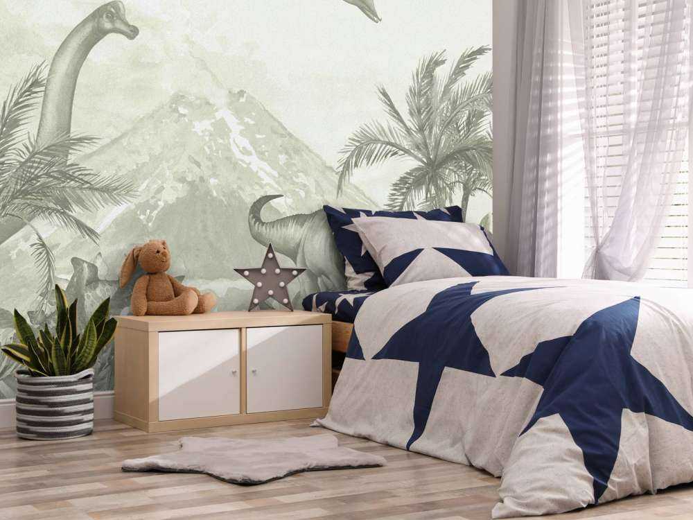 Vari dinosauri in verde