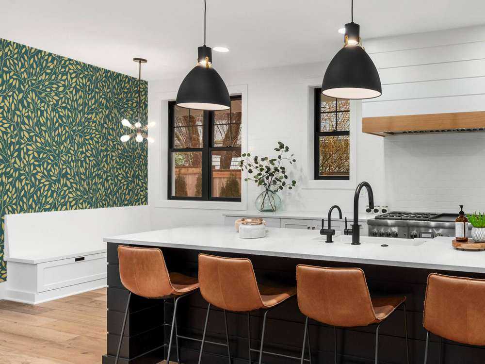 Motivo floreale di lusso oro giallo