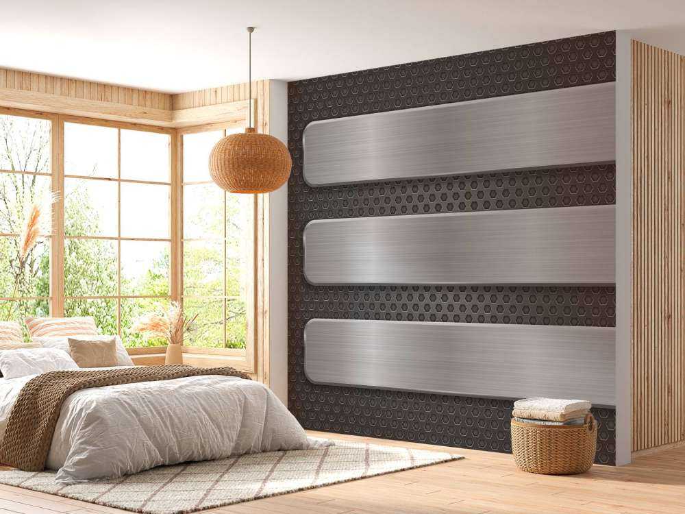 Sfondo metallico con piastre