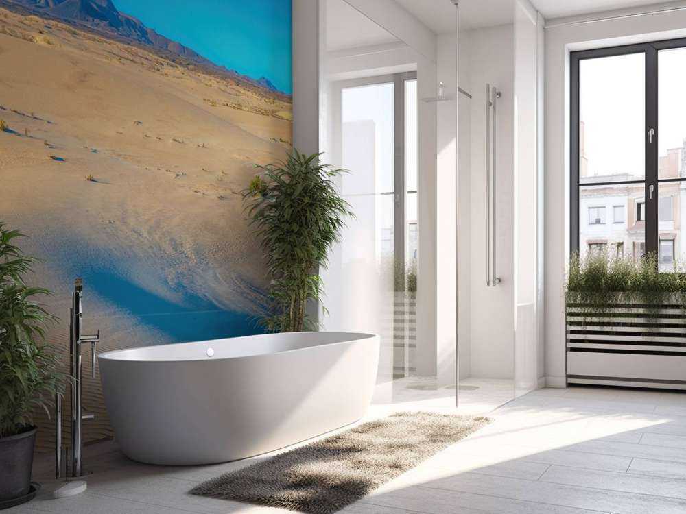 Alba alle dune di sabbia