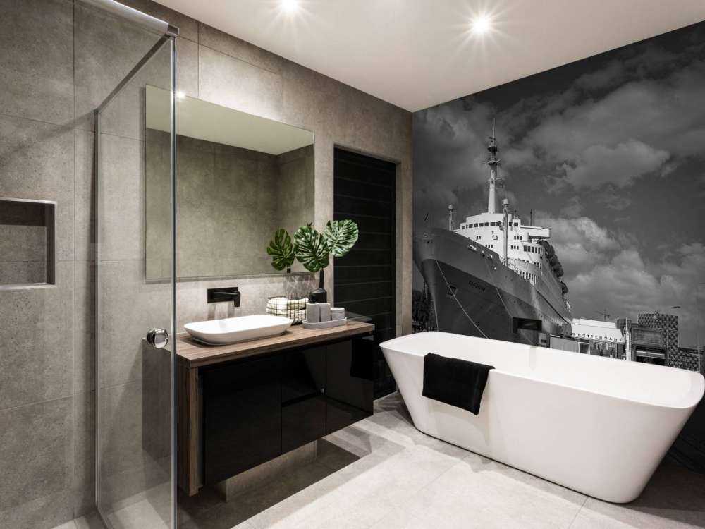 Ex piroscafo SS Rotterdam in bianco e nero