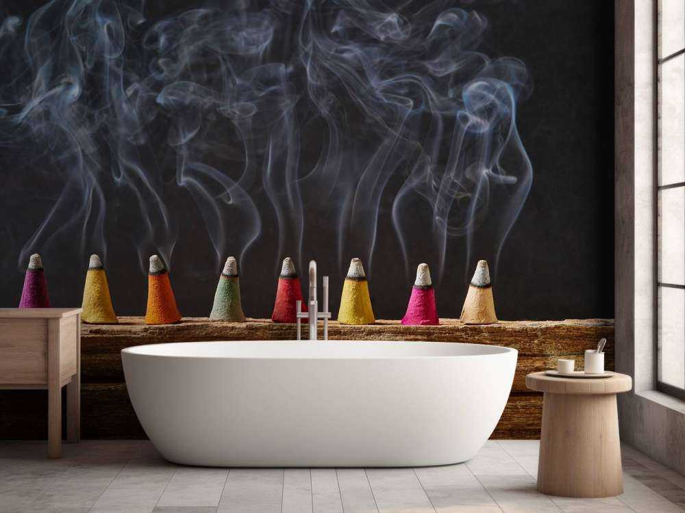 Bastoncini d'incenso colorati