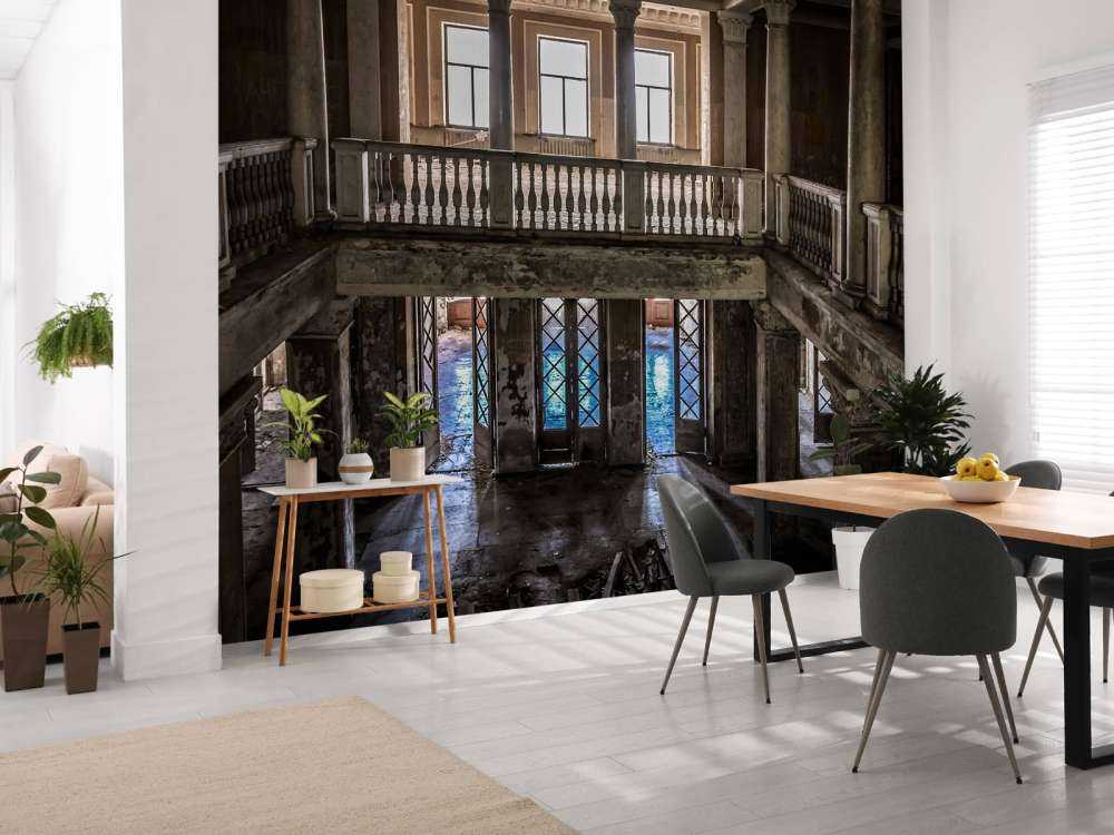 Vecchia casa di campagna in rovina