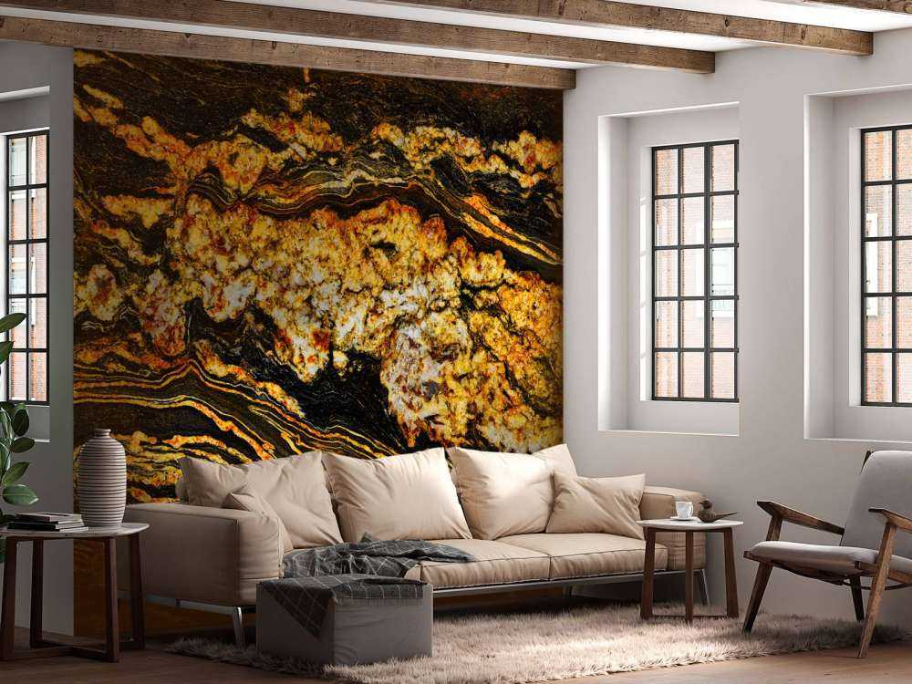 Marmo nero color oro