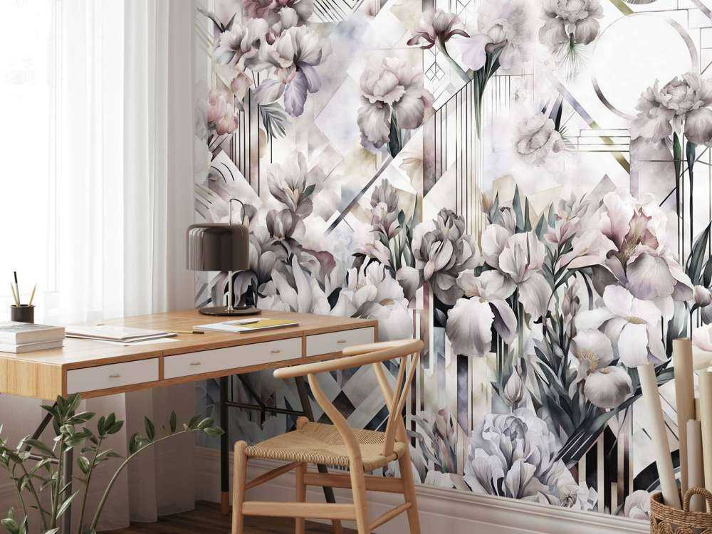 Enormi Iris Acquerellati Gialli