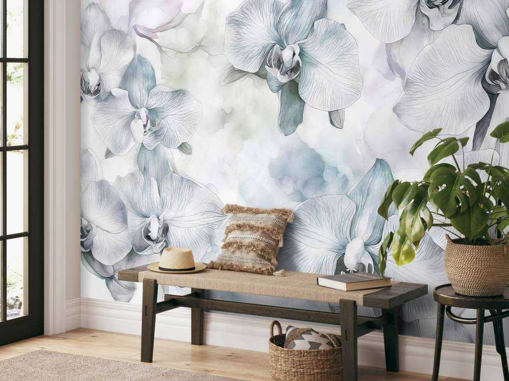 Melodie di orchidee ad acquerello