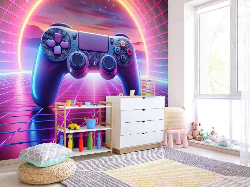 Retro Neon Gamewereld