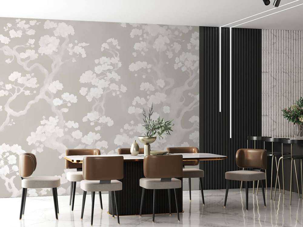 Meravigliosa foresta in fiore - taupe